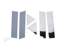 Naroote Couvercle de Poteau de Porte 6 Pièces, Garniture Automobile Plaquée en Acier Inoxydable 304, Moulage de Montage Adhésif avec Finition Polie Miroir, Idéal pour 300 2005-2010