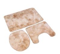 Naroote Couvercle de Toilette et Tapis, 3 Pc Salle de Salle de Bain Tapis de Bain de U Forme de de de de sans Glissement Couvercle de de de de 3 Pièces avec de Toilette pour Décoration de Maison