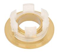 Naroote Couvercle de Trop-plein Circulaire pour Trou D'évier en Laiton Brillant, pour évier de Salle de Bains, Fournitures de Maison (GOLD)