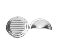 Naroote Couvercle de Ventilation à Persiennes Rondes de 5 Pouces, Plaque de Ventilation de Bateau Marin en Acier Inoxydable 304 avec Capuchon, Idéal pour Yacht, Camping-Car, Barbecue Domestique et