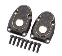 Naroote Couvercles de Portail RC en Laiton, Couvertures D'articulation Durables pour Une Meilleure stabilité d'escalade pour Voitures Capra 1/10 RC, Noires, 2 Pièces