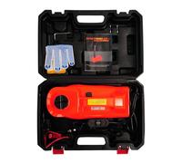 Naroote Cric de Voiture électrique 12 V 5 Tonnes, Kit de Levage Hydraulique de Voiture avec Pompe à Air, Lumière LED, Cric Automatique Portable pour Camion SUV, Plage de Levage de Changement de Pneu