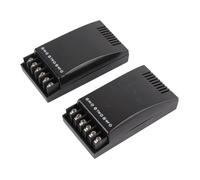 Naroote Crossover Audio de Voiture, Son Correct, 2 Voies, Sortie 100W pour Véhicule, Coque ABS Noire, 2 Pièces, Haut-Parleur de Voiture, Crossover Universel 12V