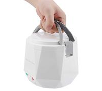 Naroote Cuiseur à Riz électrique Portable, Cuiseur à Vapeur pour Camion, 1,6 L, étanche, Multifonctionnel, 24V, Col Blanc, pour étudiant (WHITE)