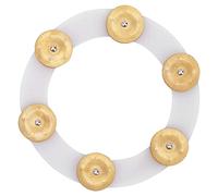 Naroote Cymbales de Tambour, Tambourin Hi Hat, Ensemble de Percussions Durables en Acier Inoxydable pour Batteurs (GOLD)