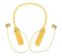Naroote de Cou Bluetooth Casque Cool RGB LED Stéréo avec Affichage de Puissance LED pour Le Sport Silicone/Noir (Yellow)