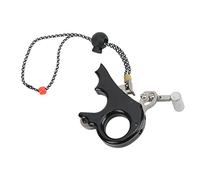 Naroote Déclencheur de Pouce pour Tir à l'arc, Corps en Alliage d'aluminium usiné CNC avec Poignée Ergonomique à 3 Doigts, Déclenchement de sensibilité Réglable pour Arc à Poulies, livré avec