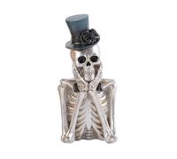 Naroote Décor de Squelette, Style de Dessin animé, Figurine de Crâne Drôle, Décoration de Maison Hantée pour Les événements de Salle D'évasion (#4)