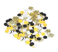 Naroote Décorations de Confettis D'abeille, Confettis Ronds Dorés Scintillants et Colorés pour les Fêtes Prénatales et les Fêtes D'anniversaire, 300 Pièces de Papier cartonné Durable
