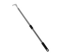 Naroote Désherbeur Manuel en Forme de L en Acier Inoxydable avec Longue Poignée Amovible et Tige à 4 Sections pour Trottoir, Allée, Jardin, Terrasse, Pelouse