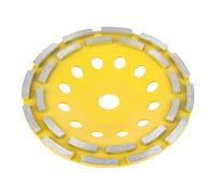 Naroote Disque de Meulage Diamant à Double Rangée 115/125/180 Mm, élimination Lisse des Copeaux pour Coupe de Pierre/asphalte/céramique pour Meuleuse D'angle, Longue Durée pour Machine à Polir,