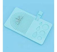 Naroote Disque D'enroulement de Papier, Outil de Grille de Bricolage Durable pour Plaque à Aiguille avec Anneaux Dérivés, Tiroir de Rangement pour L'artisanat, Couleur Bleue 6,1x3,6 Pouces (BLUE)
