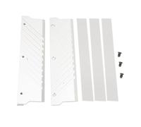 Naroote Dissipateur Thermique Mémoire RAM DDR5 pour un Refroidissement Efficace, Conception en Alliage D'aluminium, 134x34x8mm, Ensemble de 2 Pièces (SILVER)