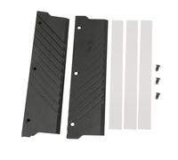 Naroote Dissipateur Thermique Mémoire RAM DDR5 pour un Refroidissement Efficace, Conception en Alliage D'aluminium, 134x34x8mm, Ensemble de 2 Pièces (BLACK)