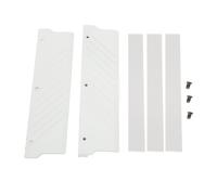 Naroote Dissipateur Thermique Mémoire RAM DDR5 pour un Refroidissement Efficace, Conception en Alliage D'aluminium, 134x34x8mm, Ensemble de 2 Pièces (WHITE)