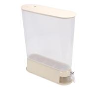 Naroote Distributeur de Riz Transparent Fin de 10 Kg, Récipient Hermétique de Stockage de Nourriture Sèche, Tasse à Mesurer avec Joint Hermétique, Idéal pour l'organisation du Garde-manger de