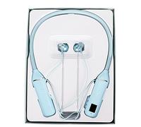 Naroote Écouteurs Magnétiques, Affichage de Puissance LED, de Cou, Lecture de Carte Mémoire, étanche IPX5 pour l'exercice (Blue)