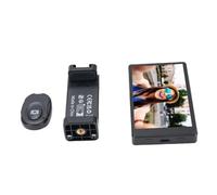 Naroote Écran de Moniteur de Selfie Vlog de Téléphone sans Fil, écran de Moniteur de Caméra Arrière Magnétique 4K avec Clip de Support de Téléphone à Distance Bluetooth, Utilisant la Caméra Arrière