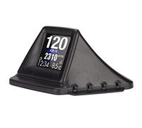 Naroote Écran HUD de Voiture Noir Multifonction Double Mode OBD GPS HUD Jauge 4 Alarme pour Les Propriétaires de Véhicules, PC + ABS, adapté à Les Modèles de Voiture