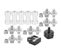 Naroote Écrou de Vis D'adaptateur à Double extrémité en Alliage D'aluminium, équipement de Photographie pour Montage de Chaussures Chaudes pour le Travail Photographique Professionnel Matériau: