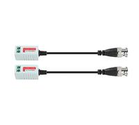 Naroote Émetteur-récepteur Balun Vidéo Passif HD-CVI/HDVI/AHD pour la Surveillance à Domicile, Protection Contre la Foudre, Haute sécurité 2 Pièces Portable pour Caméra