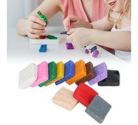 Naroote Ensemble D'artisanat en Argile Polymère, Pâte à Modeler Douce et Collante pour les Projets de Bricolage, Idéal pour les Activités D'apprentissage Créatives des Enfants, 12 Couleurs Incluses
