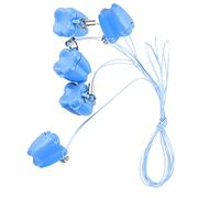 Naroote Ensemble de 5 Boîtes de Rangement Durables pour Dents de bébé, avec Jolis Couvercles à Fleurs pour de Merveilleux Souvenirs D'enfance pour les Enfants, Collier Organisateur de Dents en (BLUE)