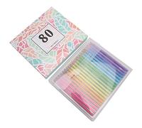 Naroote Ensemble de 80 Crayons de Couleur Multicolores pour Dessin, Peinture, Croquis, Durable avec Recharge Lisse pour Artistes Débutants, Non Toxique pour Adultes et Enfants, 17,5 Cm