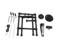 Naroote Ensemble de Batterie électronique pour Enfants, 10 Sons, Batterie électrique Silencieuse, Portable, MIDI, pour Débutants, Pratiques, Cours de Mélodique de Fête