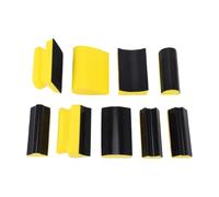 Naroote Ensemble de Blocs de Ponçage à Main, 9 Pièces Profil Contourné | Formes Interchangeables, Mousse PU Haute Densité, Pression Uniforme, Réduit les Rayures, pour Bois, Meubles et Peinture Auto