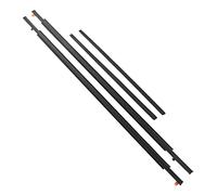 Naroote Ensemble de Ceintures d'étanchéité pour Vitres Extérieures de Voiture, Installation Facile pour FJ Cruiser 2007 - 2014, Métal ABS et Caoutchouc, 4 Pièces pour les Amateurs de Bricolage