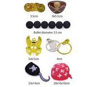 Naroote Ensemble de Cosplay de Pirate d'halloween Kit D'accessoires de Pirate Réaliste Compas Épées Médailles pour Enfants à Partir de 3 Ans Cadeau pour Décoration de Fête sur Le Thème des (comme