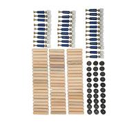 Naroote Ensemble de Fixations de Roues Excentriques 3 en 1, Connecteurs Durables et Pratiques pour Armoire, Armoire, Bibliothèque, Panneau de Meubles, 30 Connecteurs (Roue excentrique de 12 mm)