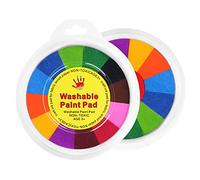 Naroote Ensemble de Jouets de Peinture au Doigt de 7 Couleurs, Jouet de Griffonnage à L'encre à Base d'eau; Parfait pour la Fabrication de Cartes et Les Projets Artistiques (Treize Couleurs (18cm)