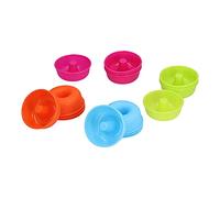 Naroote Ensemble de Moules à Donuts de Couleur Vive, 16 Pièces, pour la Cuisson de Pâtisseries et de Desserts Faits Maison, Moule en Silicone