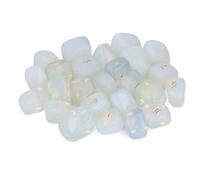 Naroote Ensemble de Pierres de Rune en Cristal d'esprit Paisible de l'alphabet des Aînés Gravés Naturels pour la Méditation Divinatoire, 25 Pièces pour les Amis et la Famille (Opale)