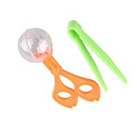 Naroote Ensemble de Pinces Légères pour Attrape-Insectes pour Enfants, Pinces à Ciseaux en Plastique Sûres pour Jeu éducatif, Ensemble de 2 Pièces pour Les Voyages de Camping (Colorful)