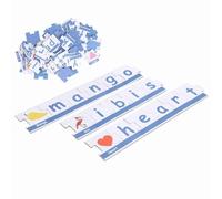 Naroote Ensemble de Puzzle de Pensée Logique pour Enfants, Lettre Correspondante de Puzzle Correspondant et en Douceur sans Burrs Portable et Durable pour l'école pour la Maison ((Jeu de Mots))