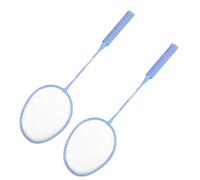 Naroote Ensemble de Raquette de Badminton, Ensemble de Badminton pour 2 Joueurs en Alliage de Fer pour la Pratique (Blue)