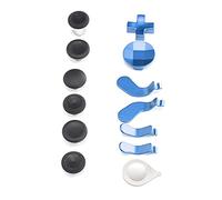 Naroote Ensemble de Remplacement de Boutons de Manette de Jeu en Métal et Silicone, Accessoires de Contrôleur Durables pour One Série 2 pour les Fans de Jeux (BLUE)