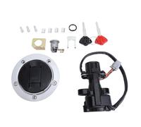 Naroote Ensemble de Verrouillage de Commutateur D'allumage, Verrouillage de Bouchon de Carburant Durable adapté pour GSXR600 GSXR750 GSXR1000, Solution de sécurité Complète, ABS en Métal, 1 Jeu