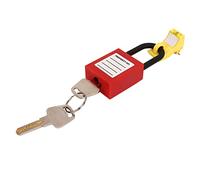 Naroote Ensemble de Verrouillage de Disjoncteur Miniature, Goupille en Nylon renforcé, Verrouillage de sécurité Fixe pour Petits et Moyens Disjoncteurs, pour les Travailleurs, Cadenas en Nylon de 38