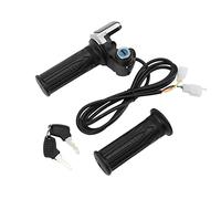 Naroote Ensemble de Verrouillage de Poignée D'accélérateur pour Vélo électrique, Indicateur LED, pour Moto et Scooter 48V, Poignées Torsadées Durables et étanches pour une Conduite Confortable,
