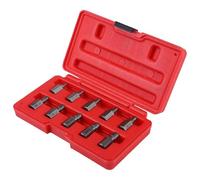 Naroote Ensemble D'extracteurs de Vis en Acier au Chrome Vanadium de qualité Supérieure, 10 Pièces 3,2-10,3 Mm pour Goujons Endommagés Rouillés, Haute dureté, Recommandation pour économiser du