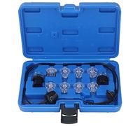 Naroote Ensemble D'outils de Test D'injecteur de Carburant Professionnel avec Boîte de Rangement pour Le Diagnostic de Voiture, Kit de Test de Lumière Noid 11 Pièces adapté à Geo Fit pour