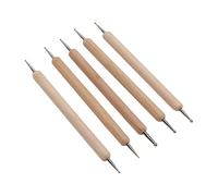 Naroote Ensemble D'outils Professionnels de Stylets de Traçage à Double extrémité, 5 Pièces, pour L'artisanat de Sculpture en Poterie en Argile, Matériaux de Haute qualité