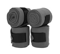 Naroote Enveloppes de Jambes de Cheval, Bandages de Compression en Polaire Douce pour L'entraînement et l'exercice, 4 Pièces 300cm/118 Pouces (Grey)
