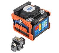 Naroote Épisseuse de Fusion de Fibre Optique, Kit D'outils D'épissure de Fibre avec Batterie 6700 MAh, écran Tactile Capacitif de 5 Pouces, épissage 8S, Chauffage 18S et 6 Moteurs (Prise UE)