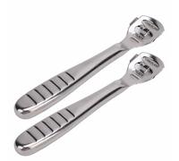 Naroote Épurateur de Pieds 2 Pièces, Dissolvant de Peaux Mortes, Dissolvant de Callosités avec Poignée Ergonomique Antidérapante, Laissant Vos Pieds Plus Lisses