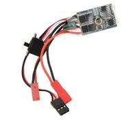 Naroote Esc brossé, Esc de Bateau RC 30A 4-8V Esc Contrôleur de Vitesse de Moteur RC Bidirectionnel Contrôleur de Vitesse de Brosse Esc de Moteur brossé pour Bateau de Voiture 1/16 1/18